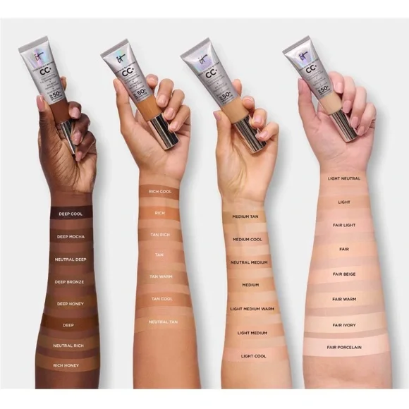 IT Cosmetics CC+ Cream SPF 50+ UVA UVB Light NEW Full Size - Picture 3 of 9